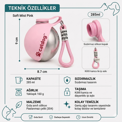 CatDog™Çelik Köpek Yürüyüş Matarası