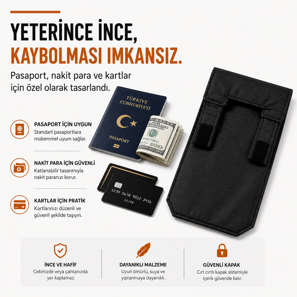 ÇatDok™ Gizli Kemer Çantası