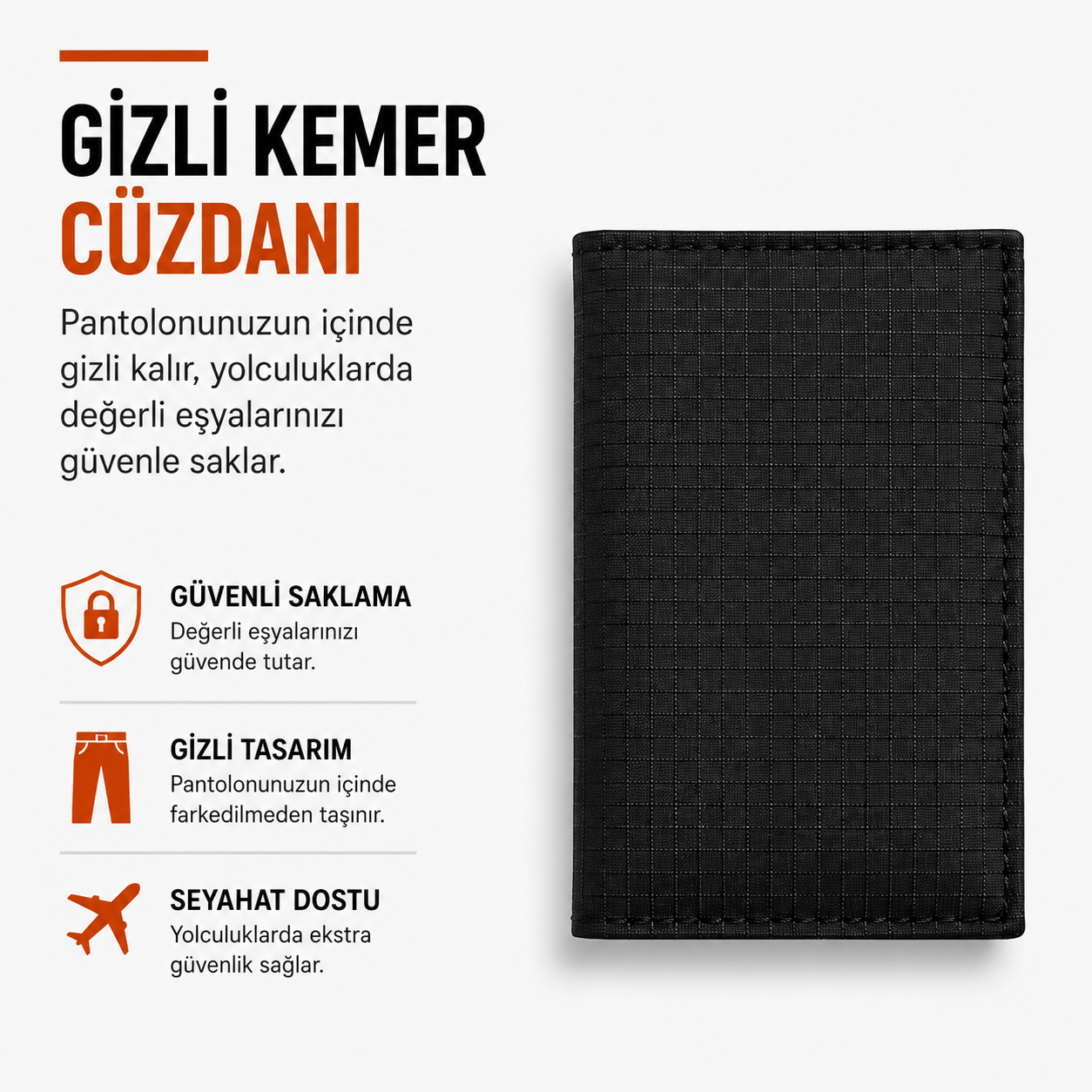 ÇatDok™ Gizli Kemer Çantası