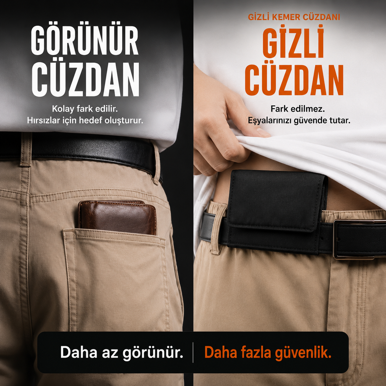 ÇatDok™ Gizli Kemer Çantası