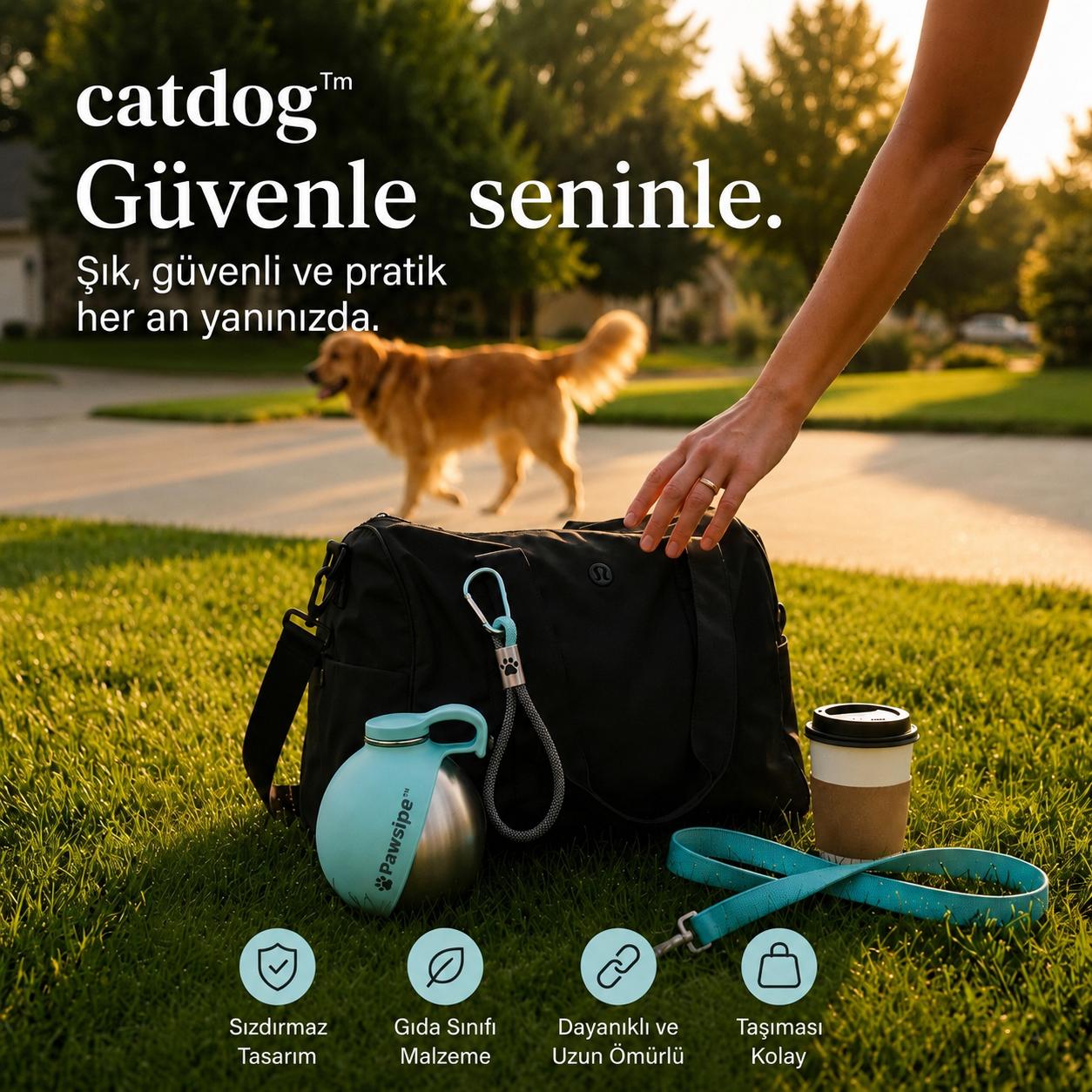 CatDog™Çelik Köpek Yürüyüş Matarası